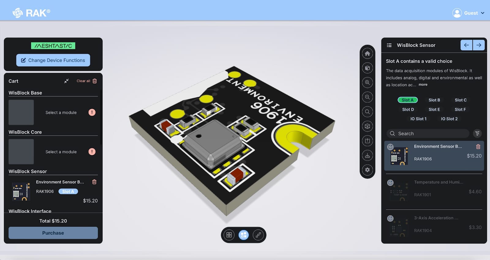 Expert Mode allows users to manually select and configure each WisBlock module instead of relying on Guided Mode.